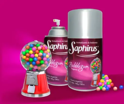 AROMATIZANTE DE AMBIENTE EN AEROSOL SAPHIRUS BUBBLEGUM 280 ML