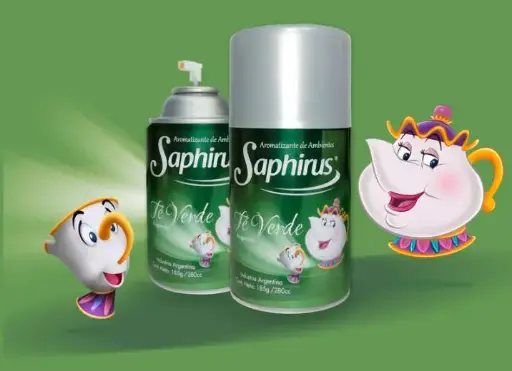 AROMATIZANTE DE AMBIENTE EN AEROSOL SAPHIRUS GREEN 280 ML  