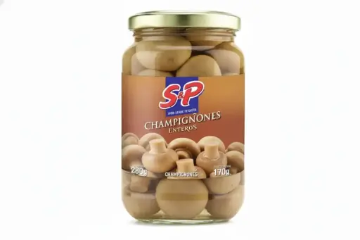 CHAMPIGNONES ENTERO S&P FRASCO 280GR