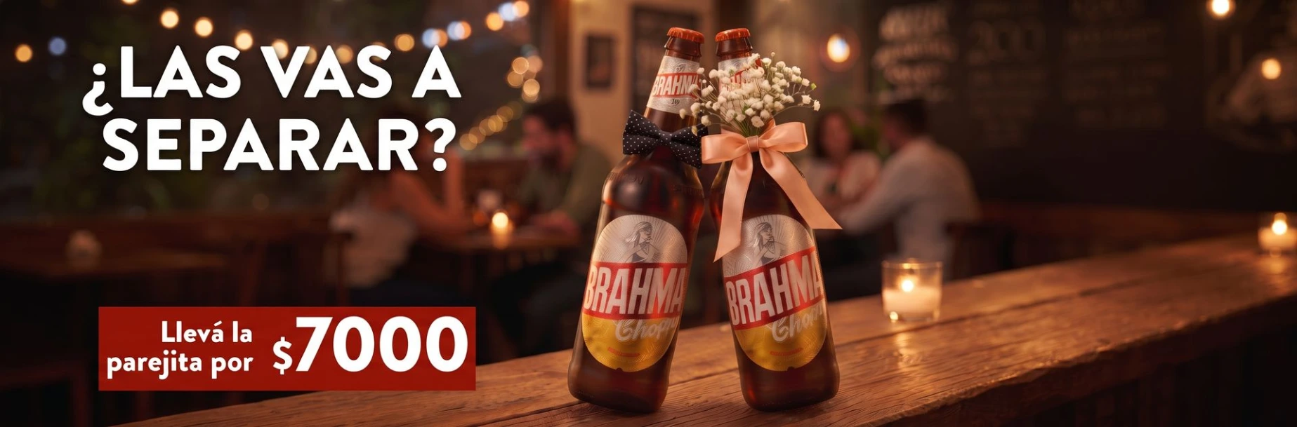 Oferta Brahma llevando 2 botellas Promo Cerveza Brahma