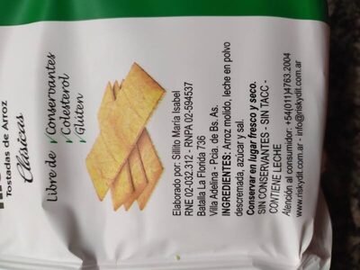 TOSTADAS DE ARROZ RISKY DIT CLASICAS