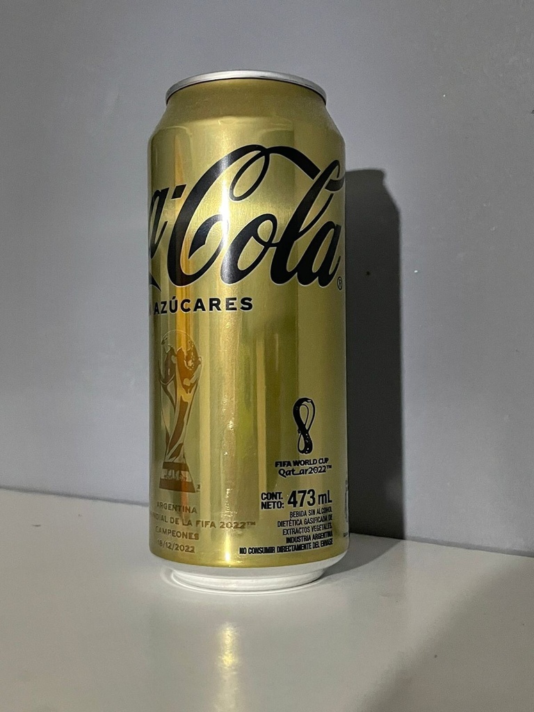 GASEOSA COCA COLA LATA S/AZUCAR EDICION MUNDIAL 354CC