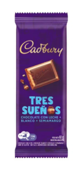 CHOCOLATE CADBURY TRES SUEÑOS 82GR