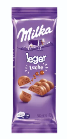 CHOCOLATE MILKA LEGER LECHE 110GR