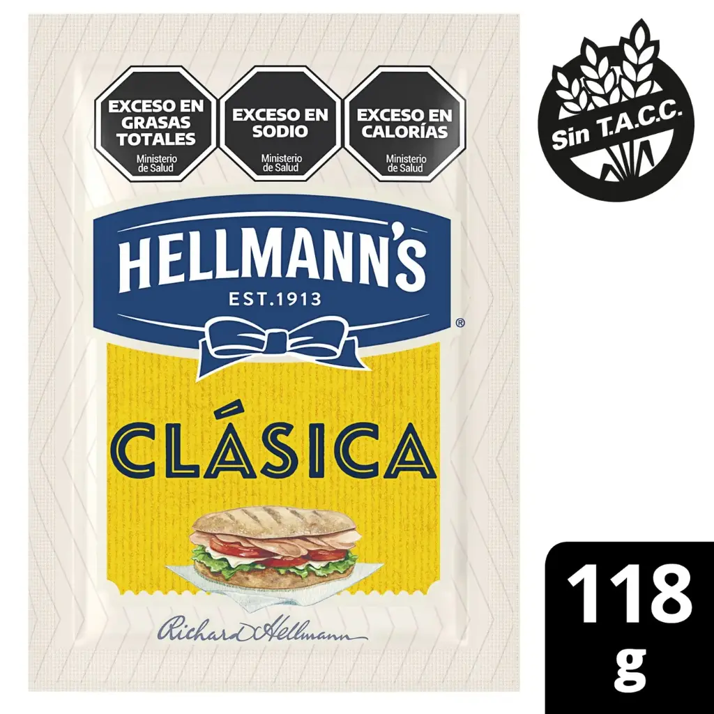 MAYONESA HELLMANS 118GR