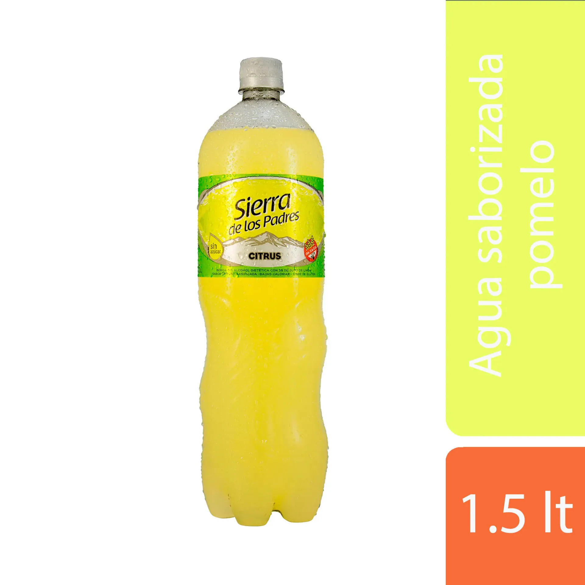 AGUA SABORIZADA C.GAS SIERRA DE LOS PADRES CITRUS 1,5L