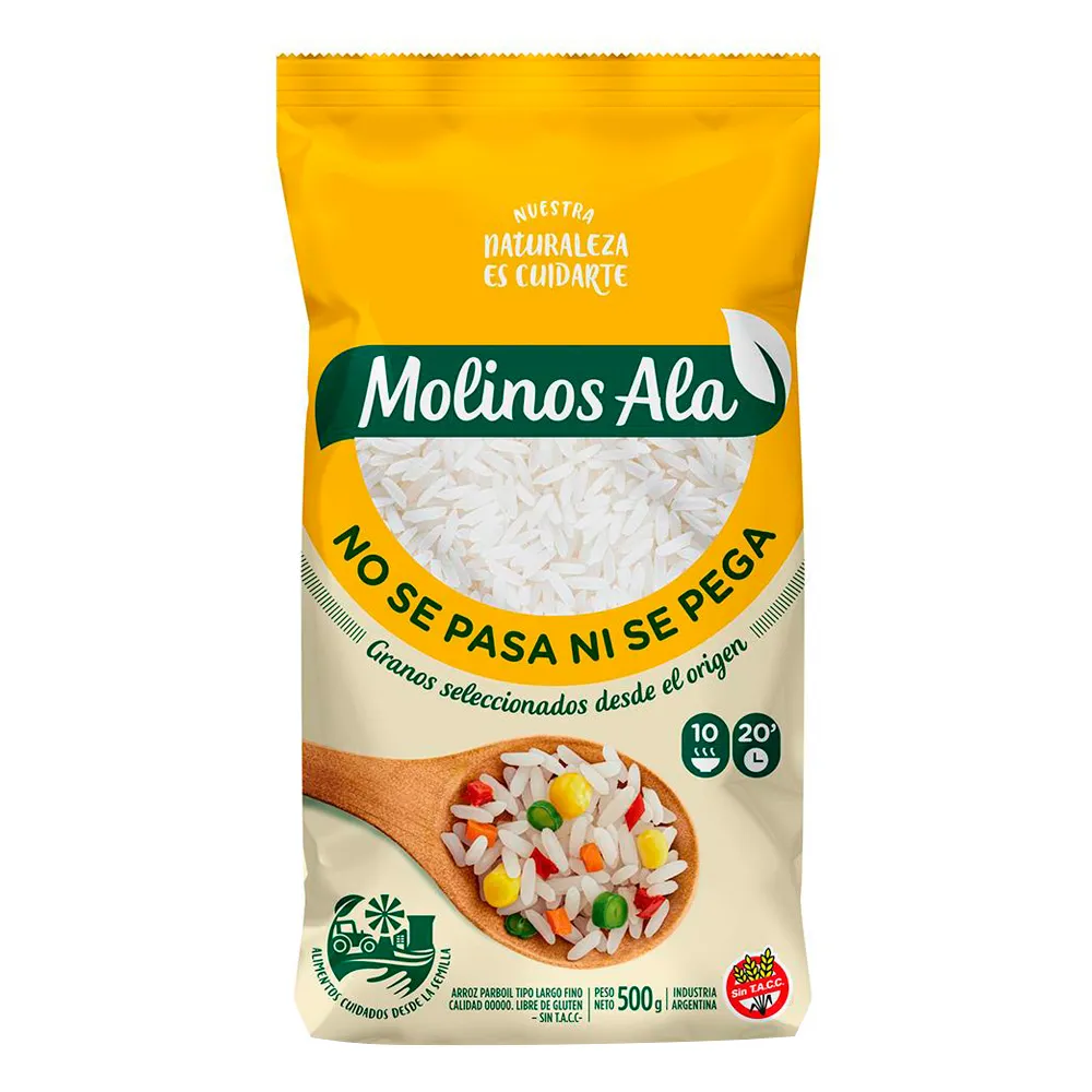 ARROZ MOLINOS ALA GRANO SELECTO PARBOIL 500GR