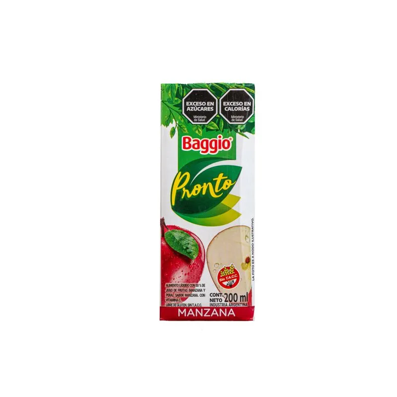 BAGGIO PRONTO MANZANA 200ML