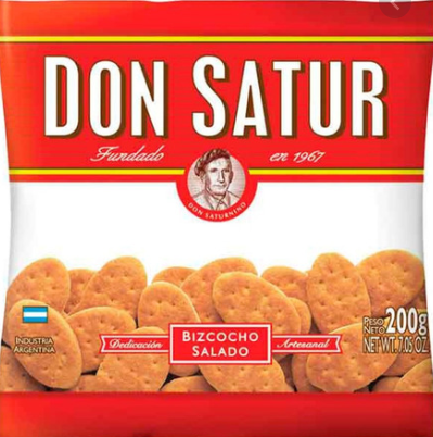 BIZCOCHOS DON SATUR SALADO 200G
