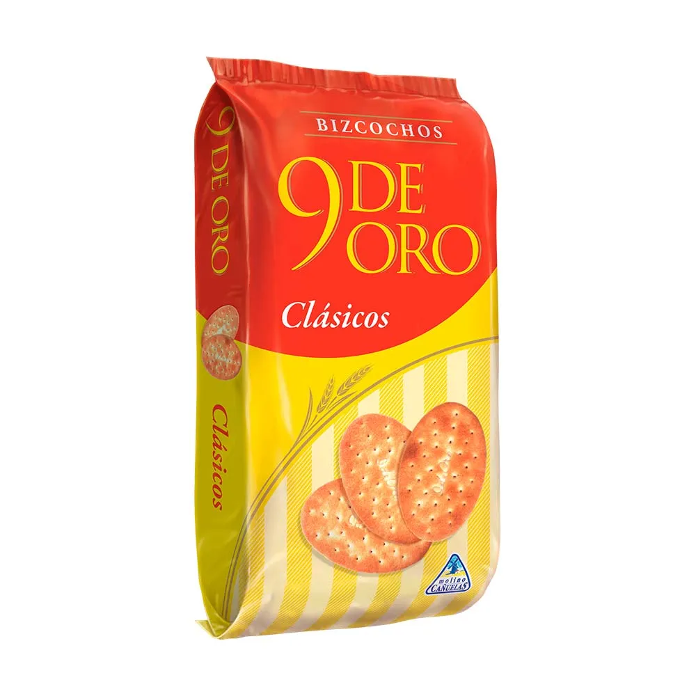BIZCOCHOS SALADOS 9 DE ORO CLASICOS 215GR