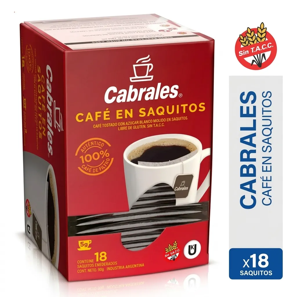 CAFE CABRALES EN SAQUITO X1 SOBRE