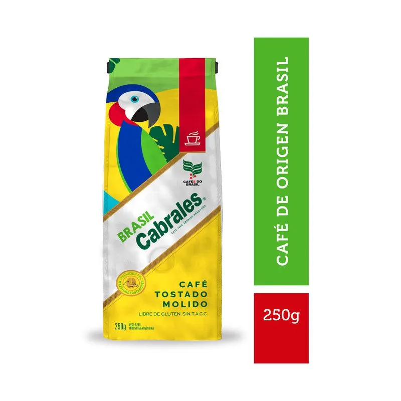 CAFE MOLIDO CABRALES TOSTADO BRASIL 250GR