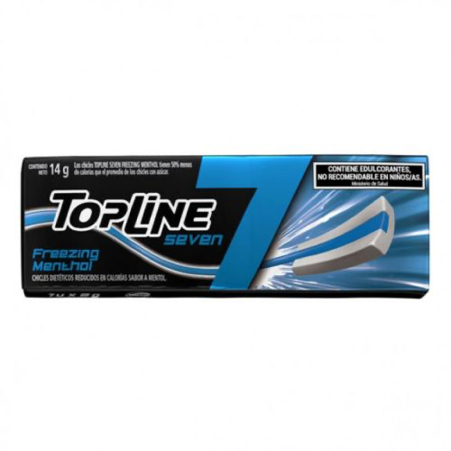 CHICLE TOPLINE SEVEN MENTOL