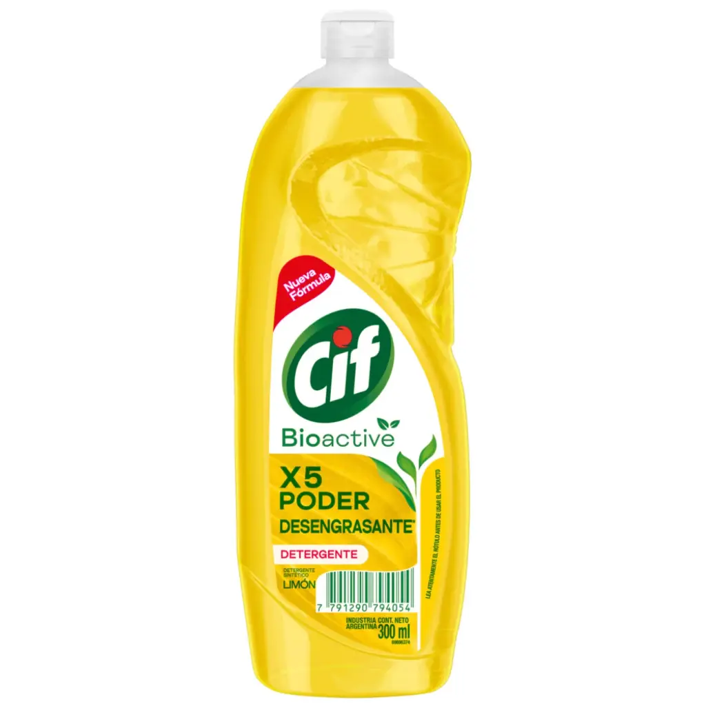 DETERGENTE CIF BIO ACTIVE LIMON 300CC