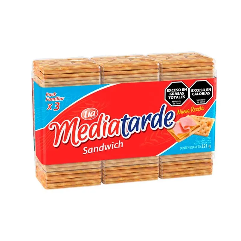 GALLETITAS MEDIATARDE SANDWICH X3