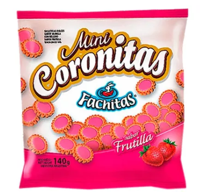 GALLETITAS MINI CORONITAS FRUTILLA 140GR