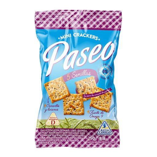 GALLETITAS PASEO 5 SEMILLAS 250GR