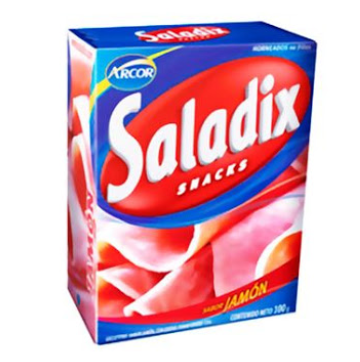 GALLETITAS SALADIX SABOR JAMON CAJA 100GR