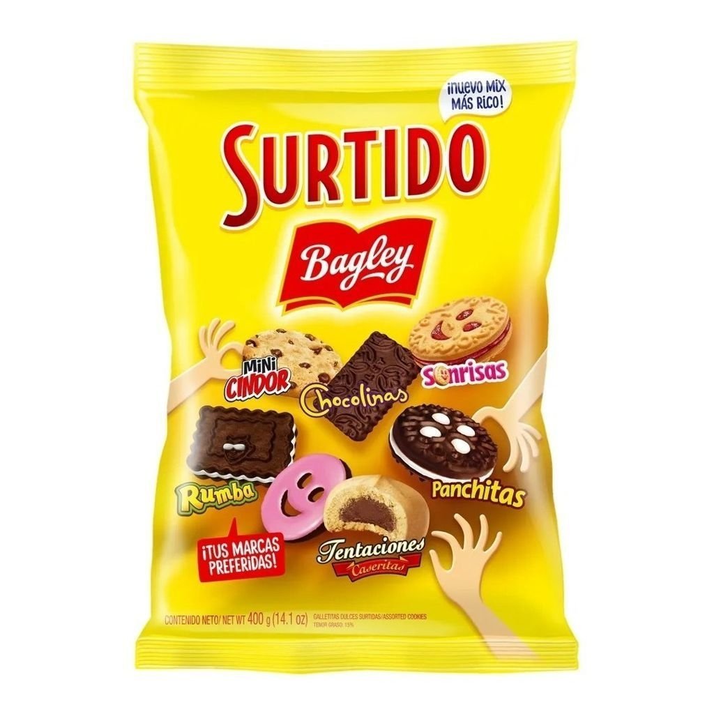 GALLETITAS SURTIDO BAGLEY 400GR