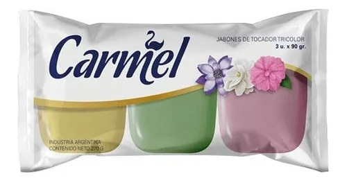 JABON DE TOCADOR CARMEL X3 VARIEDAD