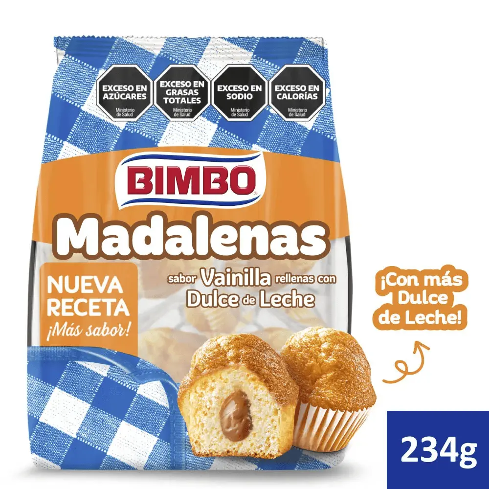 MAGDALENA VAINILLA BIMBO RELLENAS DDL 234GR