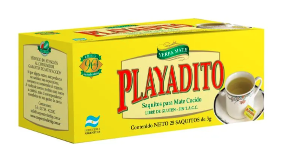 MATE COCIDO PLAYADITO 25U