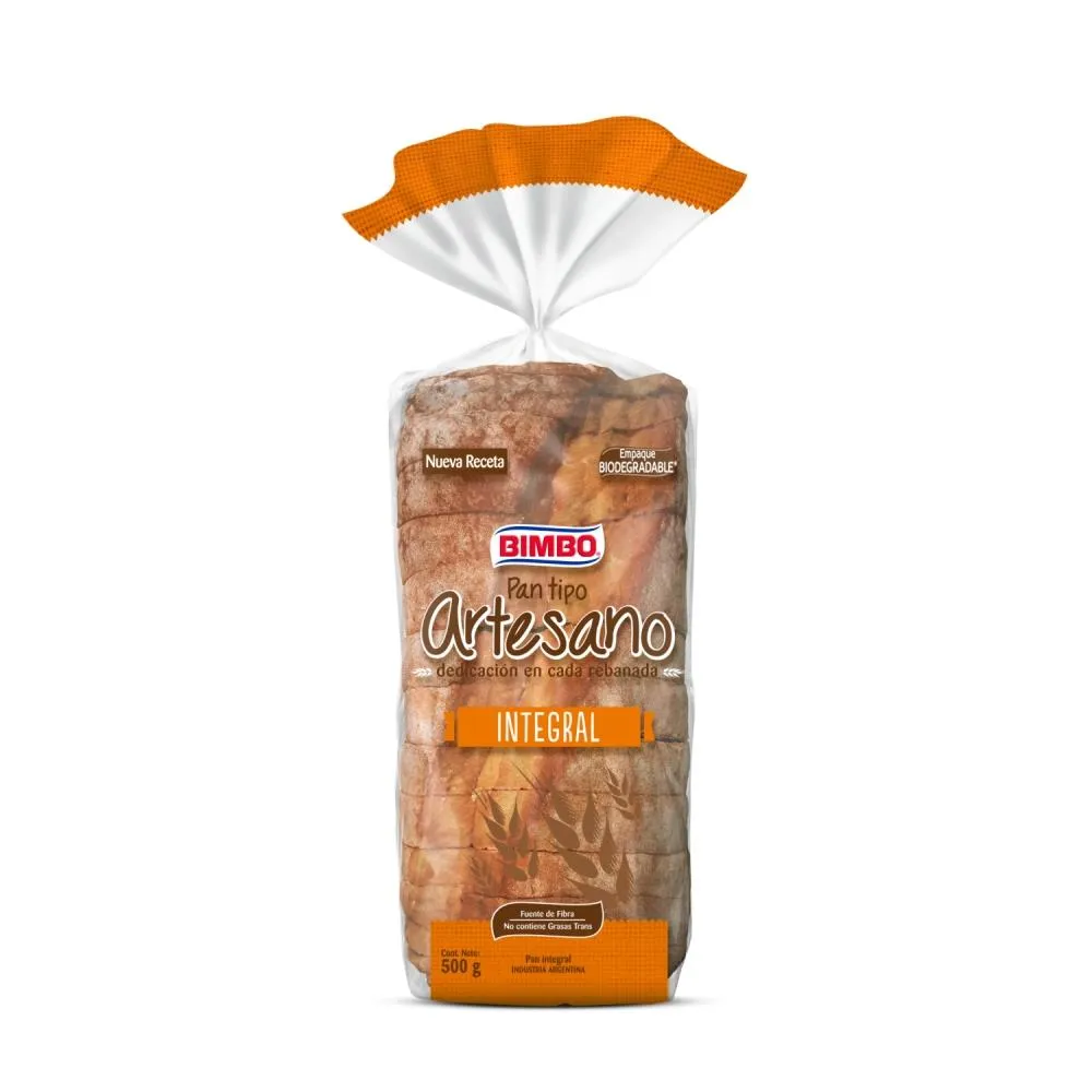 PAN LACTAL ARTESANO BIMBO MASA MADRE 500GR