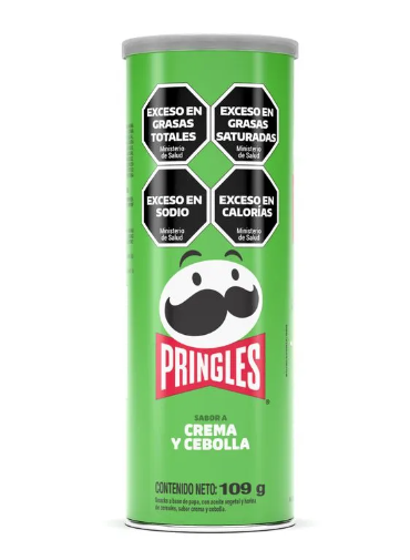 PAPAS FRITAS PRINGLES CEBOLLA Y CREMA 109G