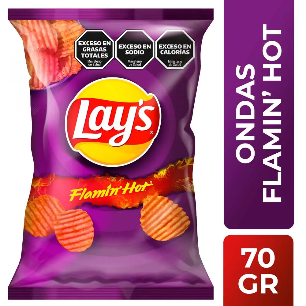 PAPAS LAYS FLAMING HOT 70GR