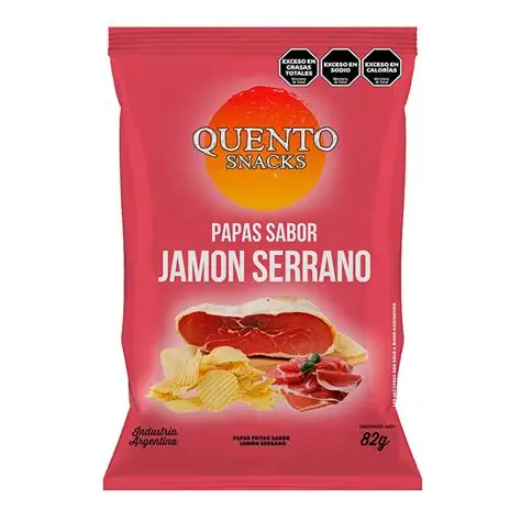 PAPAS ONDULADAS QUENTO JAMON SERRANO 82GR