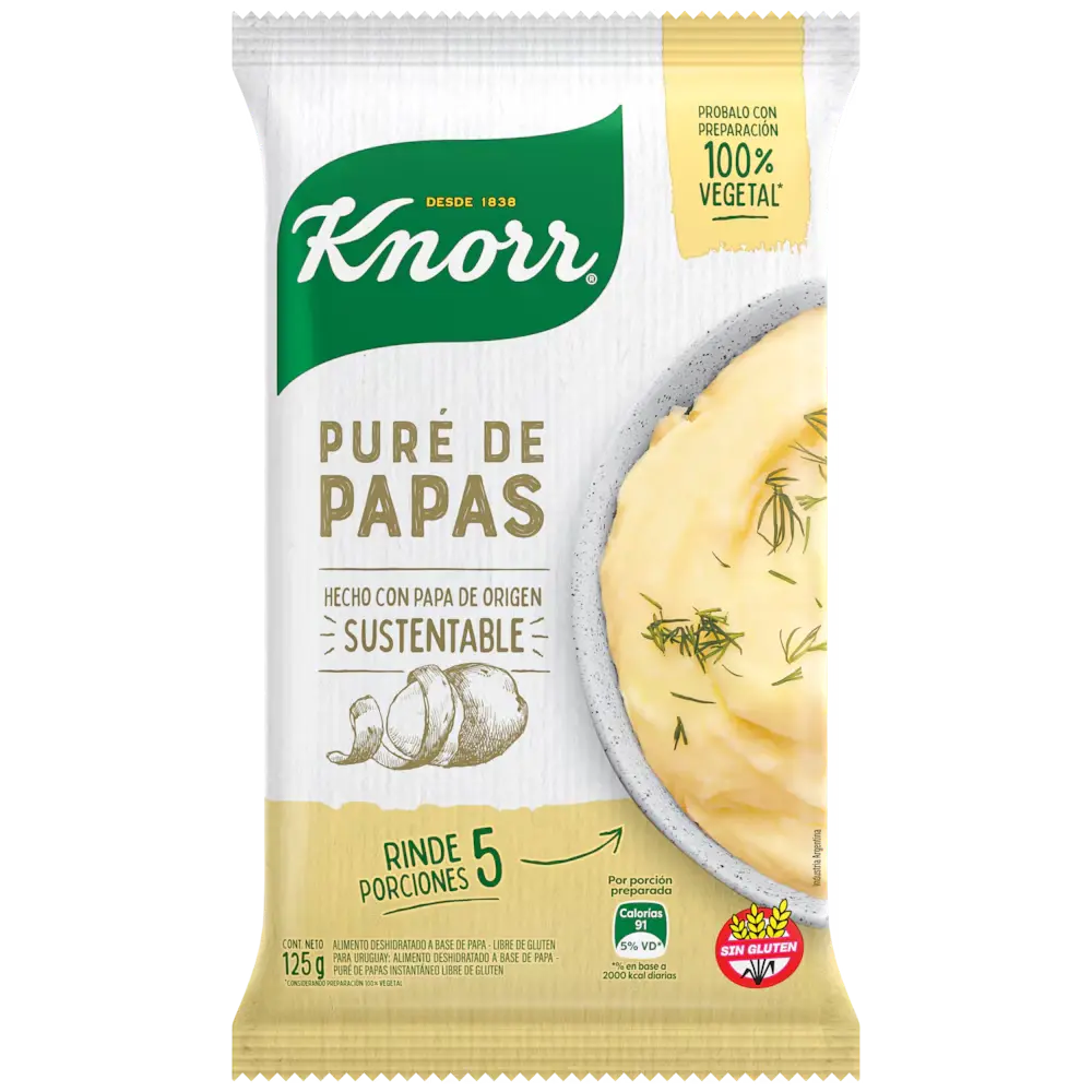 PURE DE PAPAS LISTO KNORR 125GR
