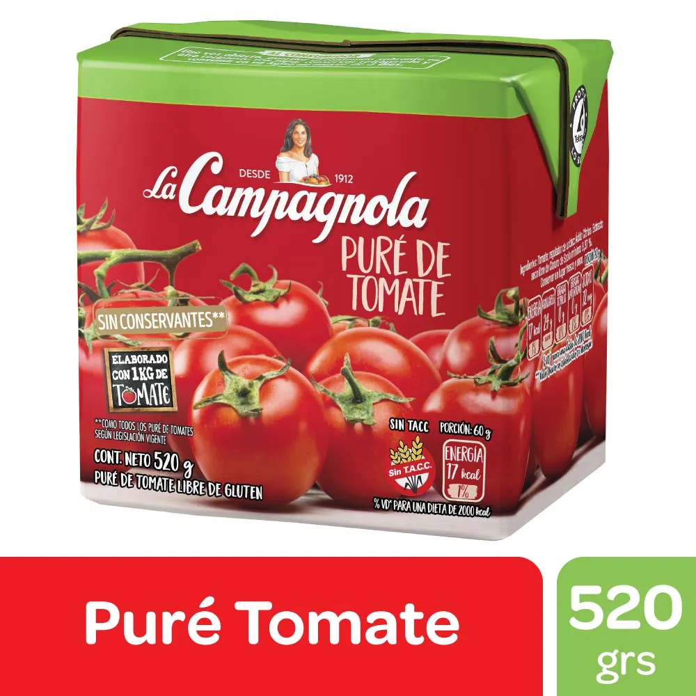 PURE DE TOMATE LA CAMPAGNOLA 530G