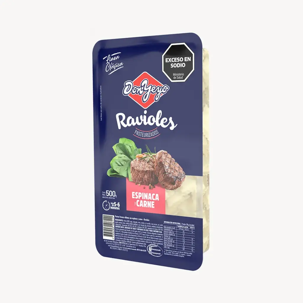 RAVIOLES DON YEYO CARNE 500GR