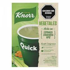 SOPA KNORR QUICK VEGETALES 63GR