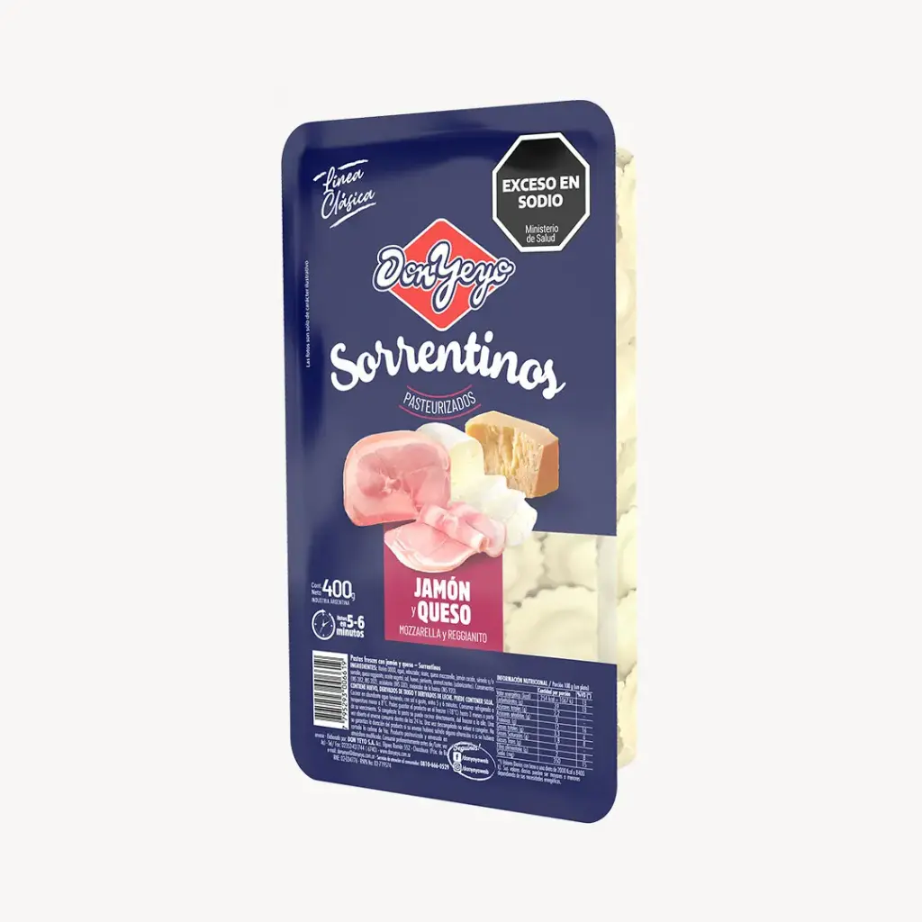 SORRENTINOS DON YEYO JAMON Y QUESO