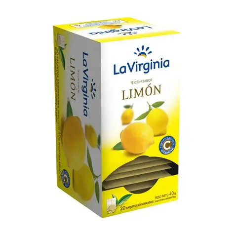TE LA VIRGINIA SABOR LIMON 20 SAQ.
