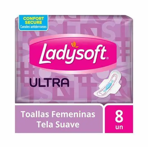 TOALLITAS FEMENINAS LADYSOFT ULTRA DELGADA SUAVE C/ALAS X8