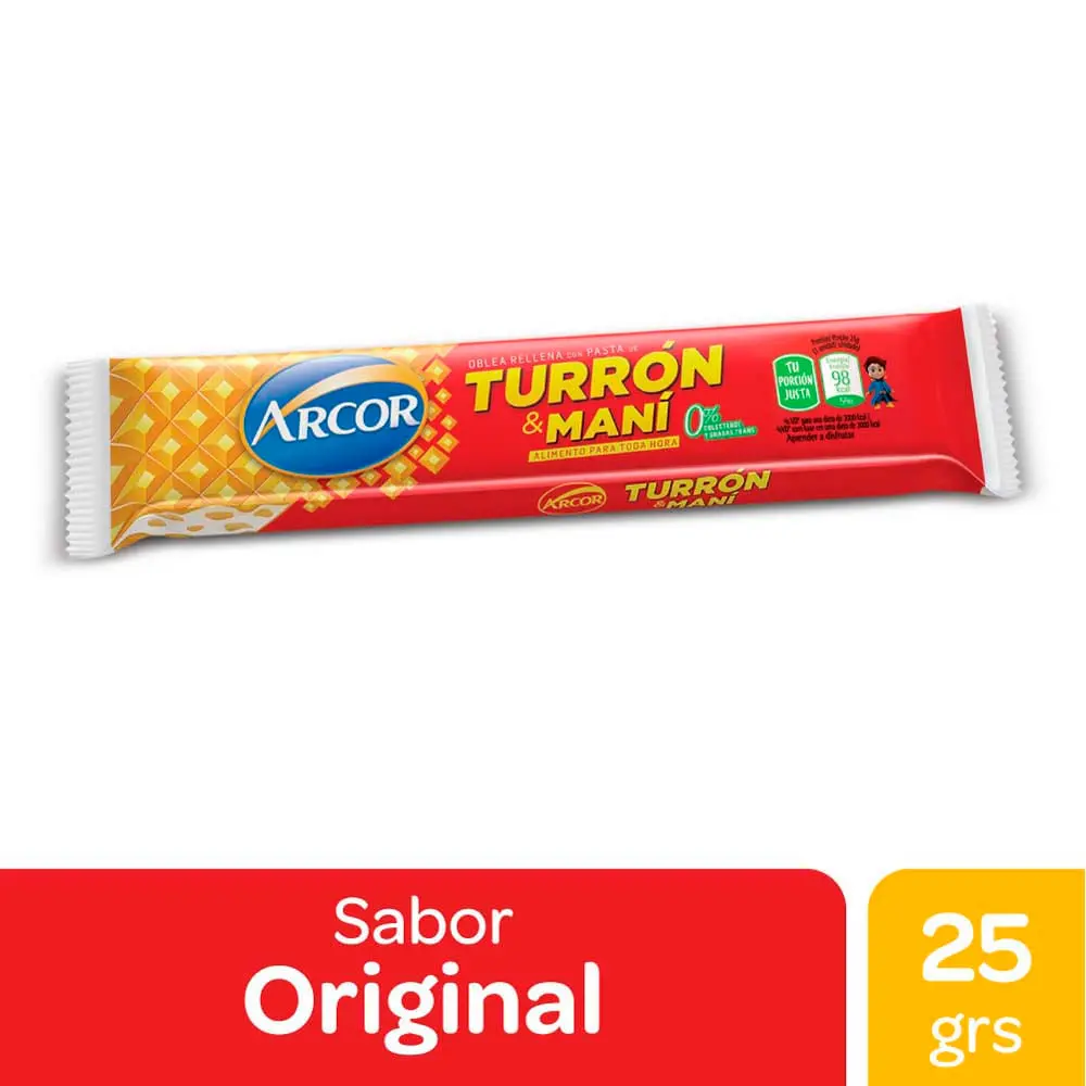 TURRON DE MANI ARCOR 25GR