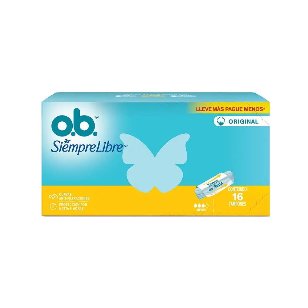 TAMPONES O.B MEDIO 16U