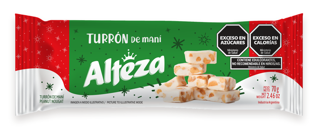 TURRON DE MANI ALTEZA 70GR