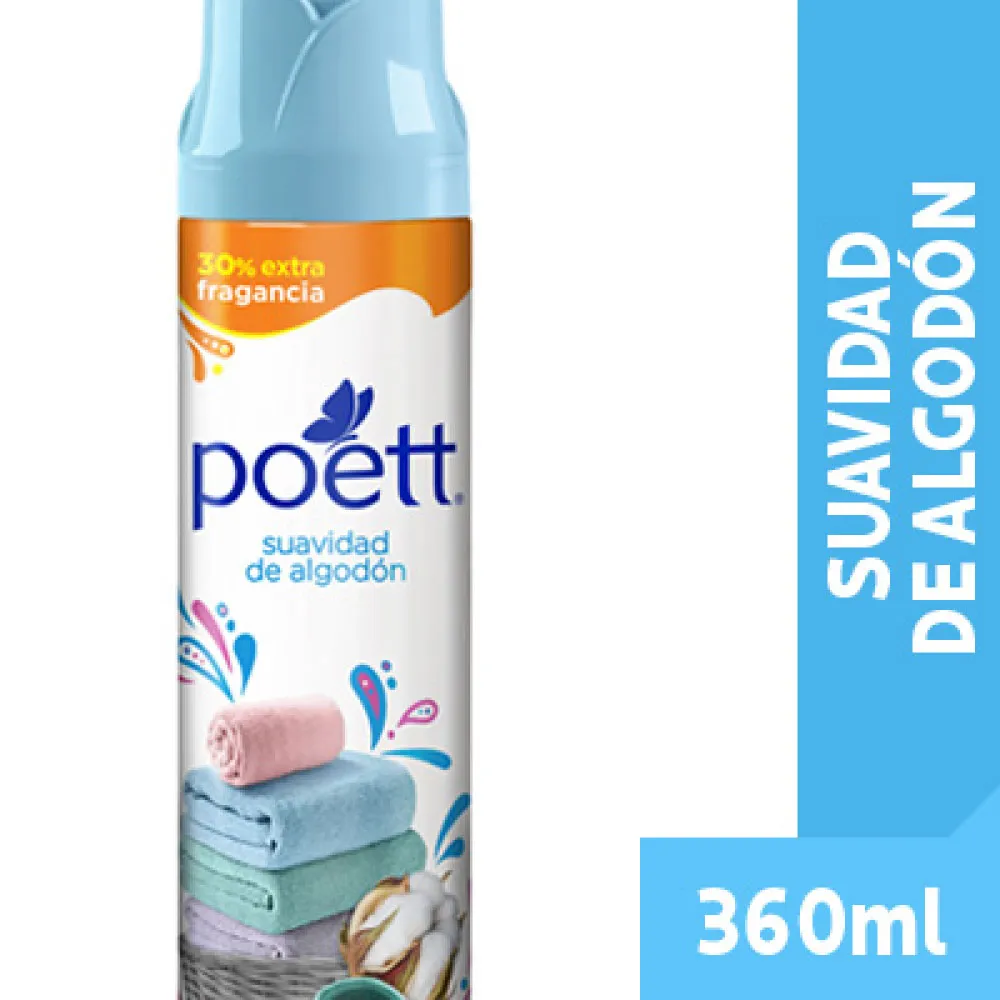 DESODORANTE DE AMBIENTE POETT SUAVIDAD DE ALGODON 360CC