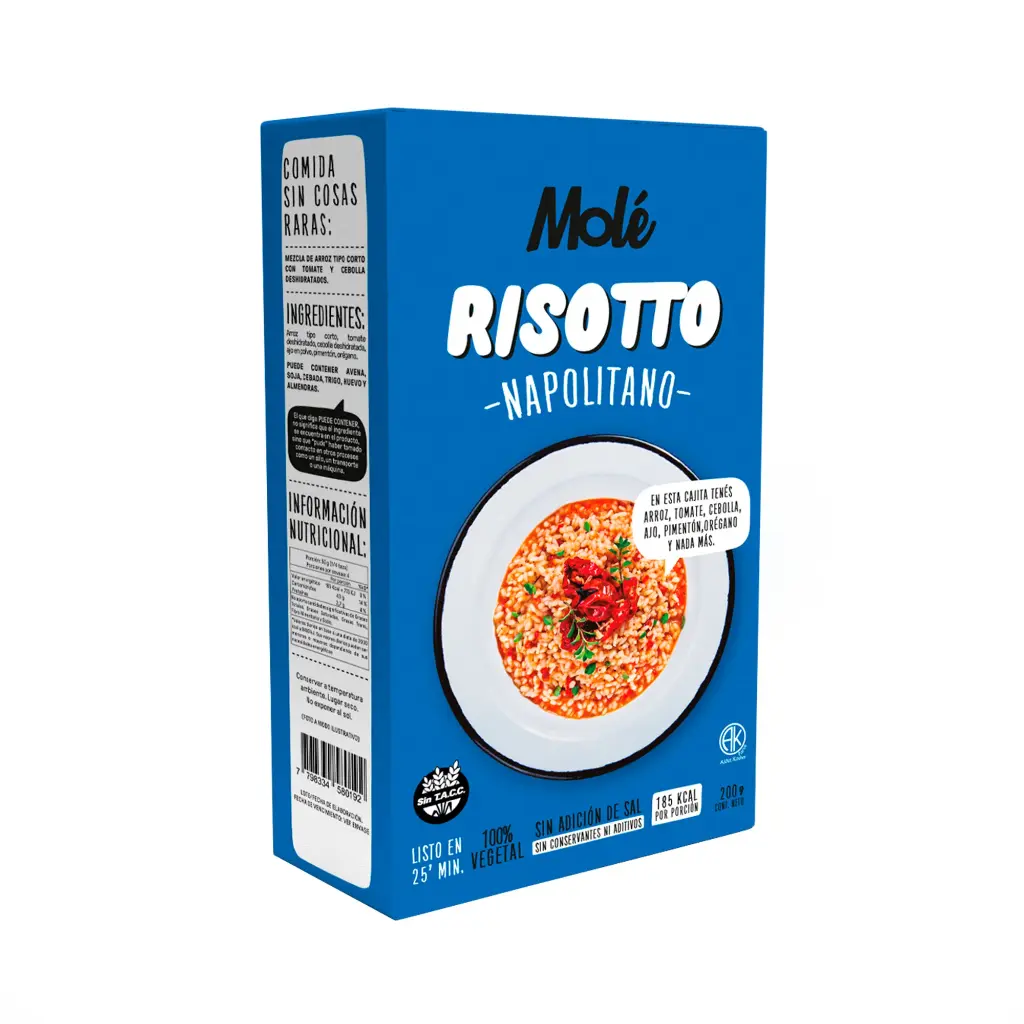 RISOTTO MOLE NAPOLITANO SIN TACC 200GR
