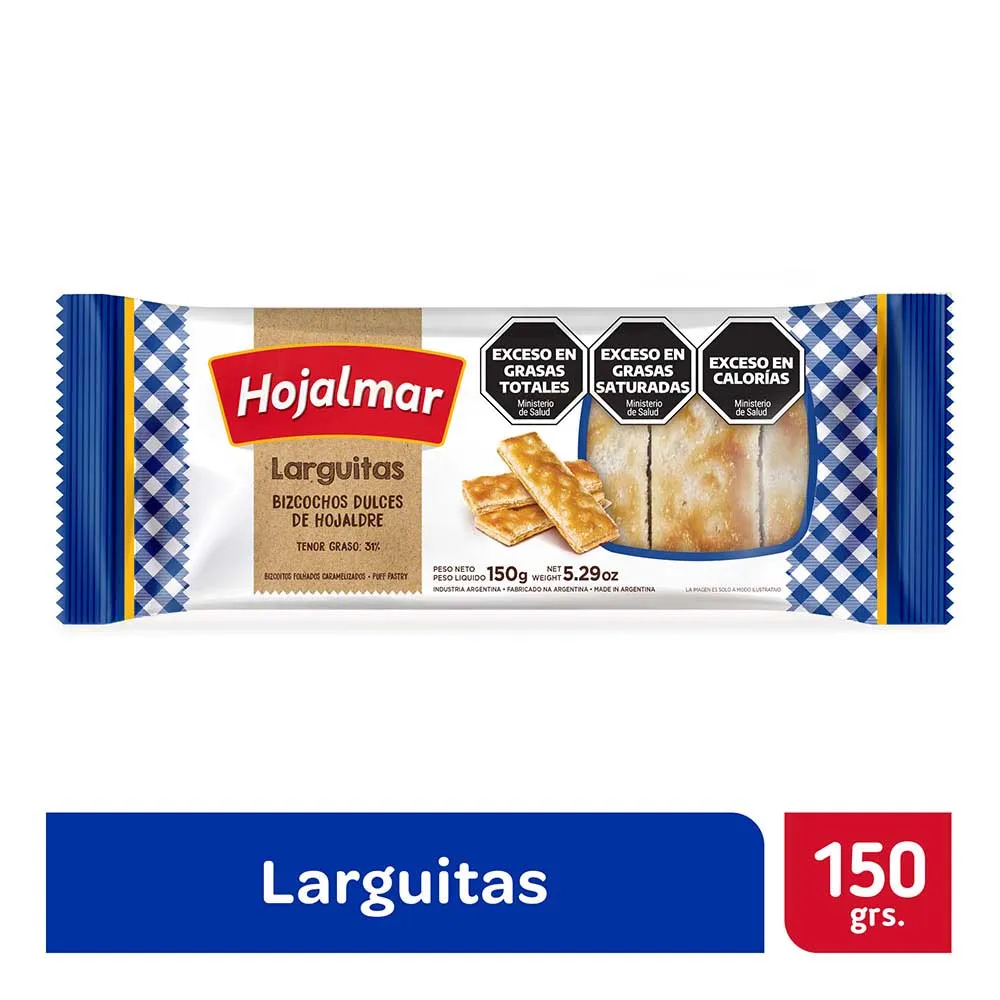 GALLETITAS HOJALMAR LARGUITAS 150GR