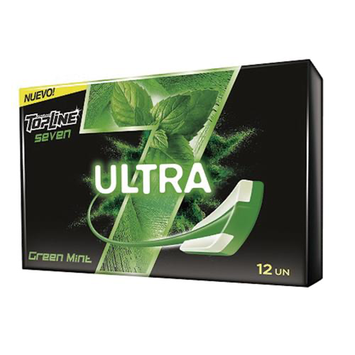 CHICLE TOPLINE ULTRA GREEN MINT