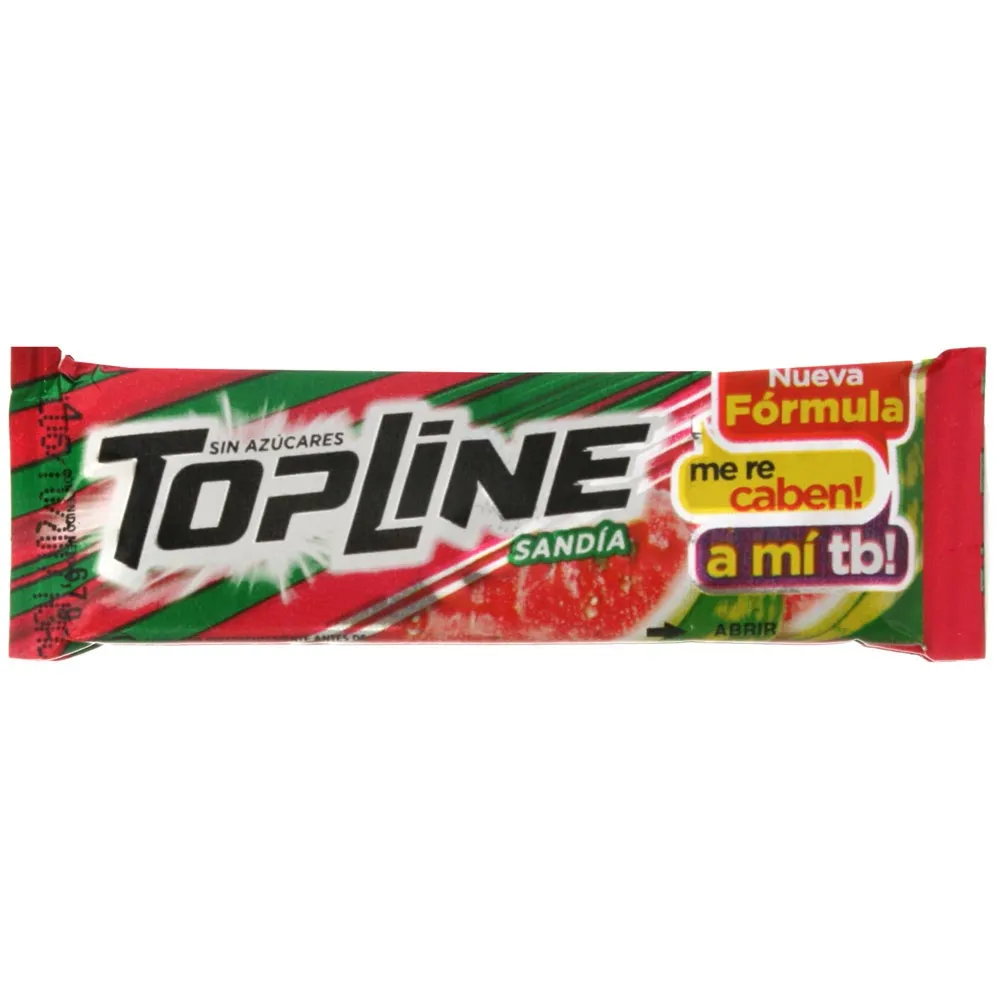 CHICLE TOPLINE SANDIA/MENTA 6,7G