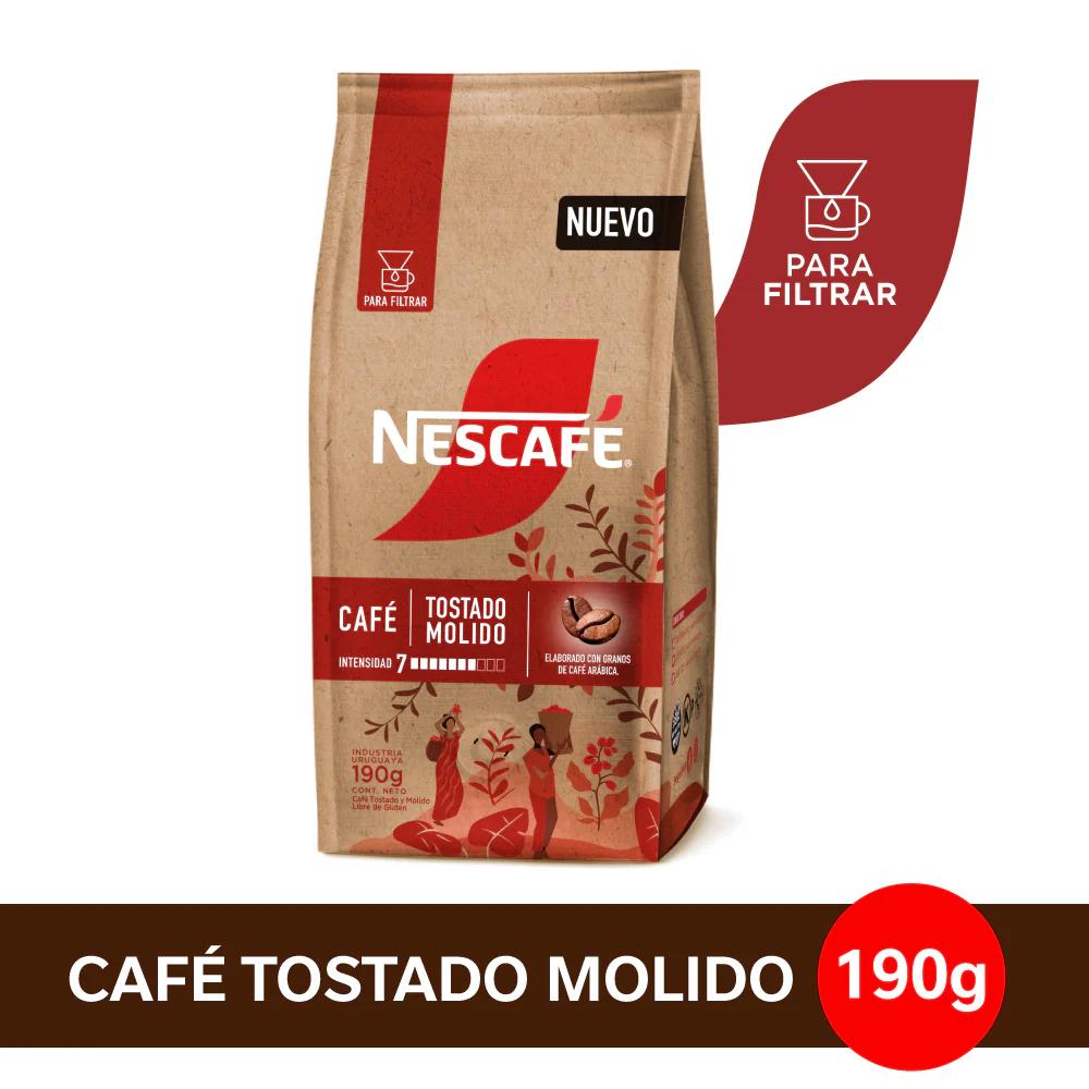 CAFE MOLIDO NESCAFE TOSTADO 190GR