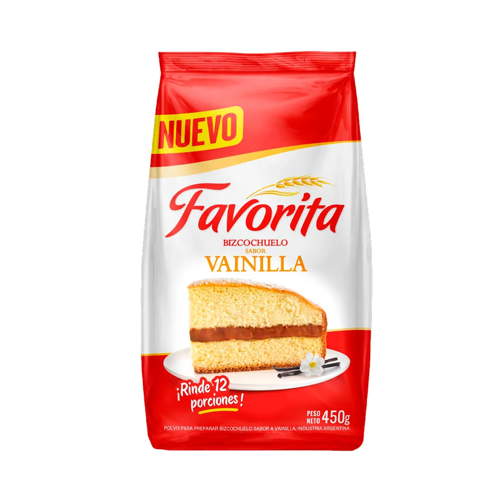 BIZCOCHUELO FAVORITA VAINILLA 450GR