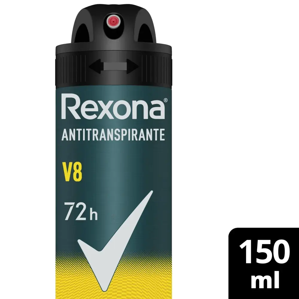 ANTITRANSPIRANTE REXONA MEN V8 AEROSOL 150ML