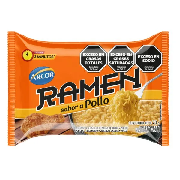 RAMEN ARCOR SABOR POLLO 70GR