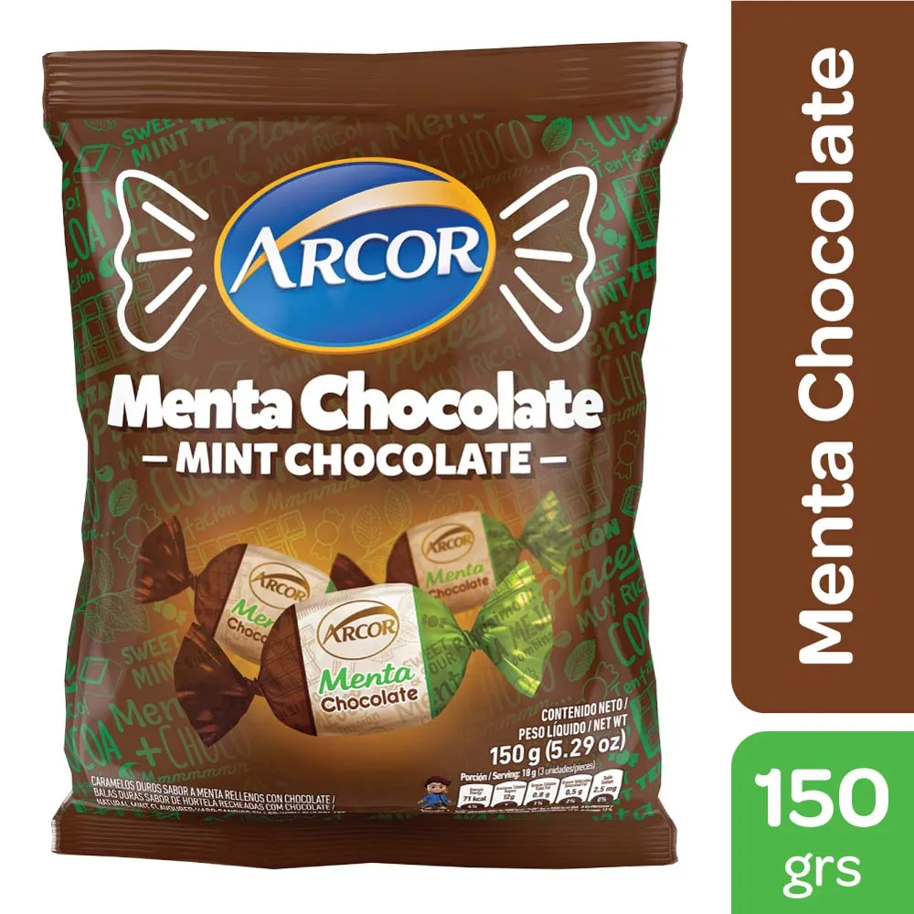 CARAMELOS MENTA Y CHOCOLATE ARCOR 140GR